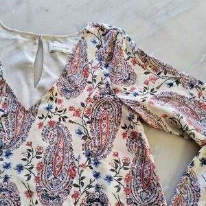 Abercrombie & Fitch Paisley‎ Floral Blouse Womens Size XS Long Sleeve Top